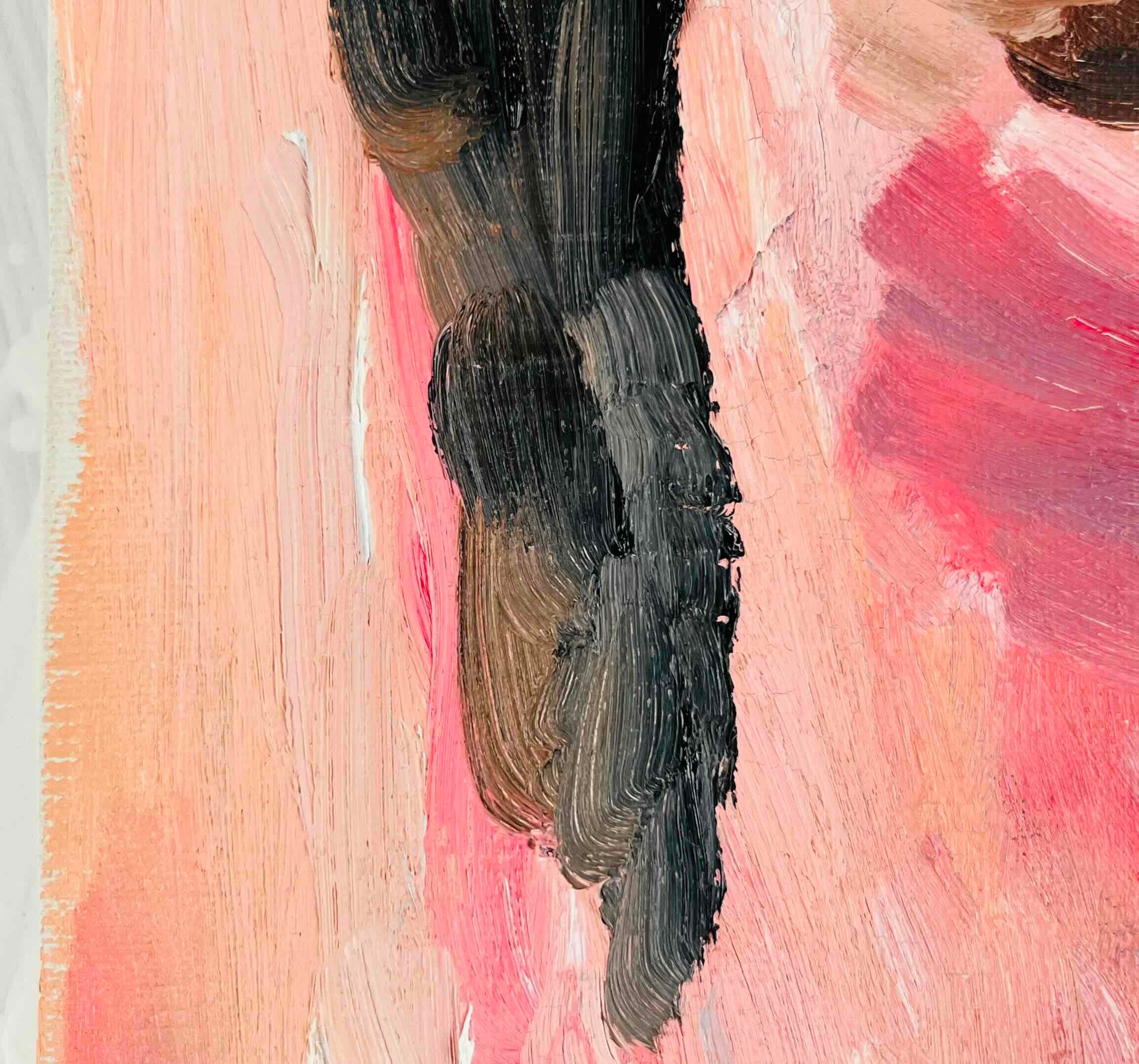 38×46㎝「キス待ちおじさん」F8・油彩・原画 38×46㎝「キス待ちおじさん」F8・油彩・原画 | かいがのみせ