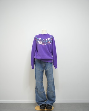 print sweat shirt / vintage(USA)