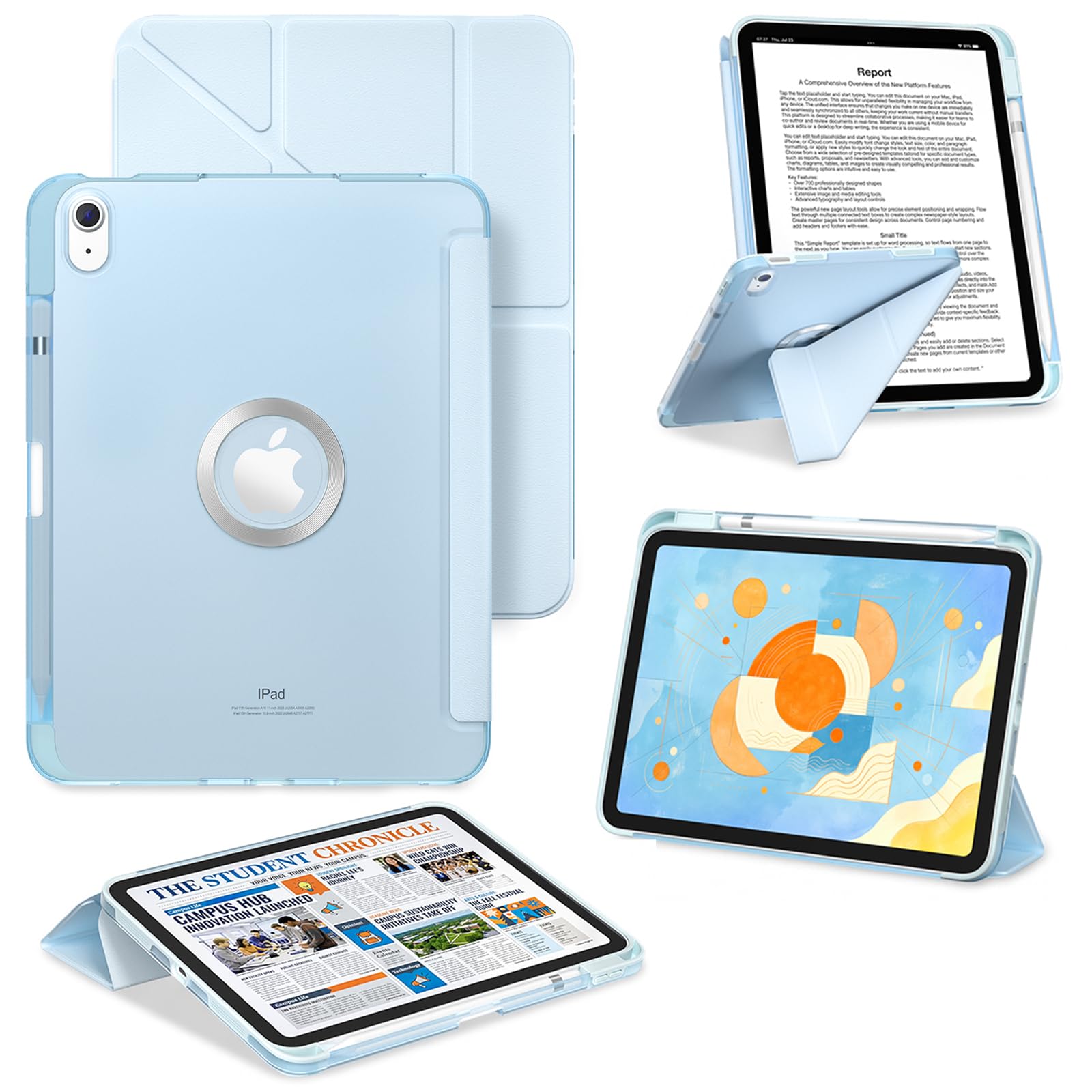 ProCase iPad A16 11 世代 11インチ 2025/10 世代 10.9インチ 2022用ケース