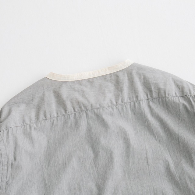 リネン RINEN 80/2ブロードクレリックバンドカラーシャツ(R33305)全2色【レターパックプラス可】