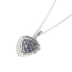 ミステリーセッティング サファイア ネックレス K18 / 2.100ct / DA 0.170ct