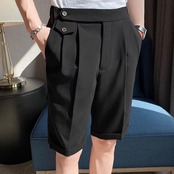straight suit shorts pants 00362