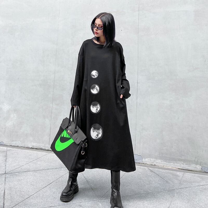 ドレス オータムウィンターロング薄手Tシャツ スカート レッド 長袖 秋物 冬物 ラブタオタオダレンハウス94572484249