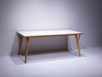 Anonymous Dining Table / 北欧 モダン ダイニングテーブル ナチュラル メラミントップ ホワイト テーブル / 関連:アクタス ウニコ イデー