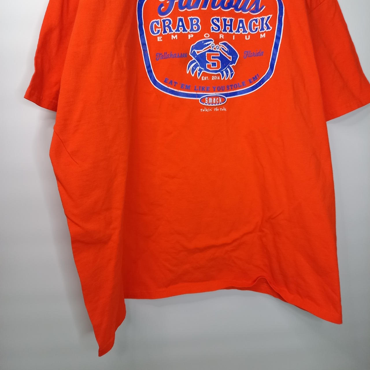 ギルダン　クルーネック　プリントTシャツ　半袖　企業ロゴ　CRAB SHACK