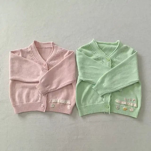 aiai［取寄］macaroon punching knit cardigan 26autumn