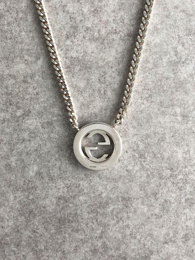 GUCCI グッチ ネックレス シルバー インターロッキングG 925 喜平チェーン vintage ヴィンテージ オールド xb5u2r