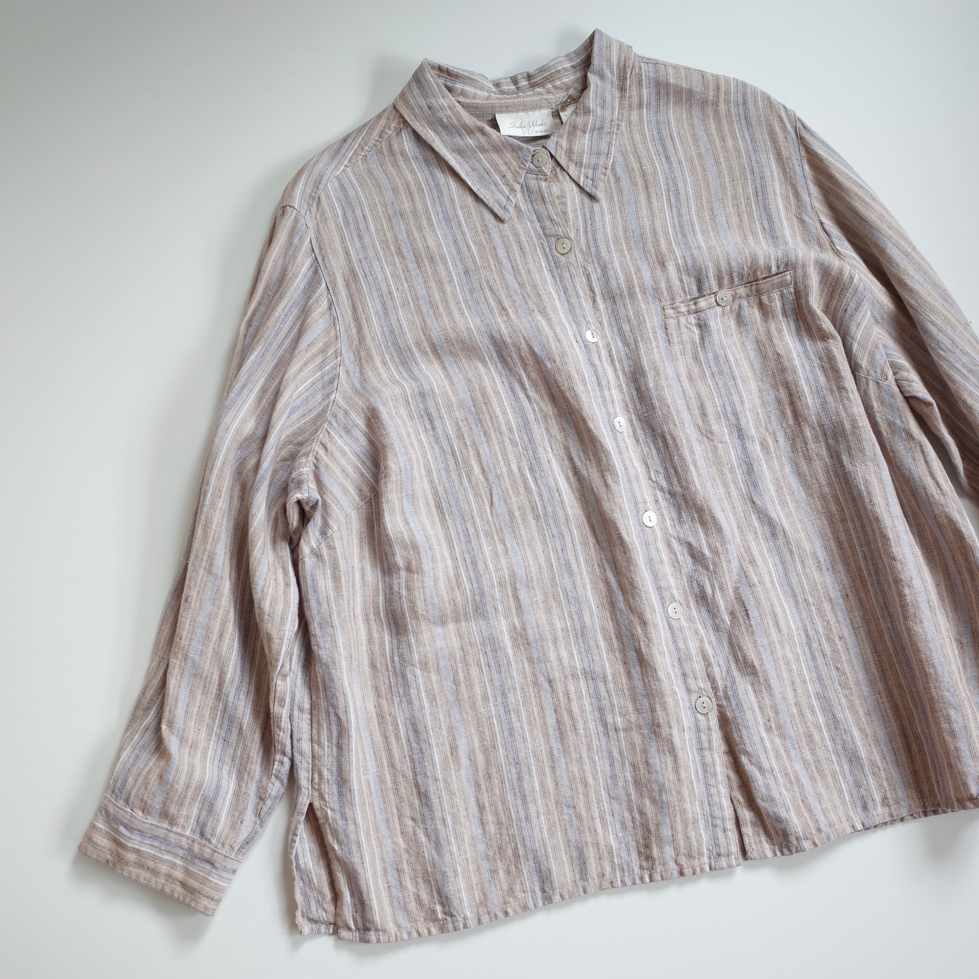Stripe linen shirt
