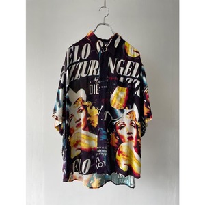 movie art design viscose shirt