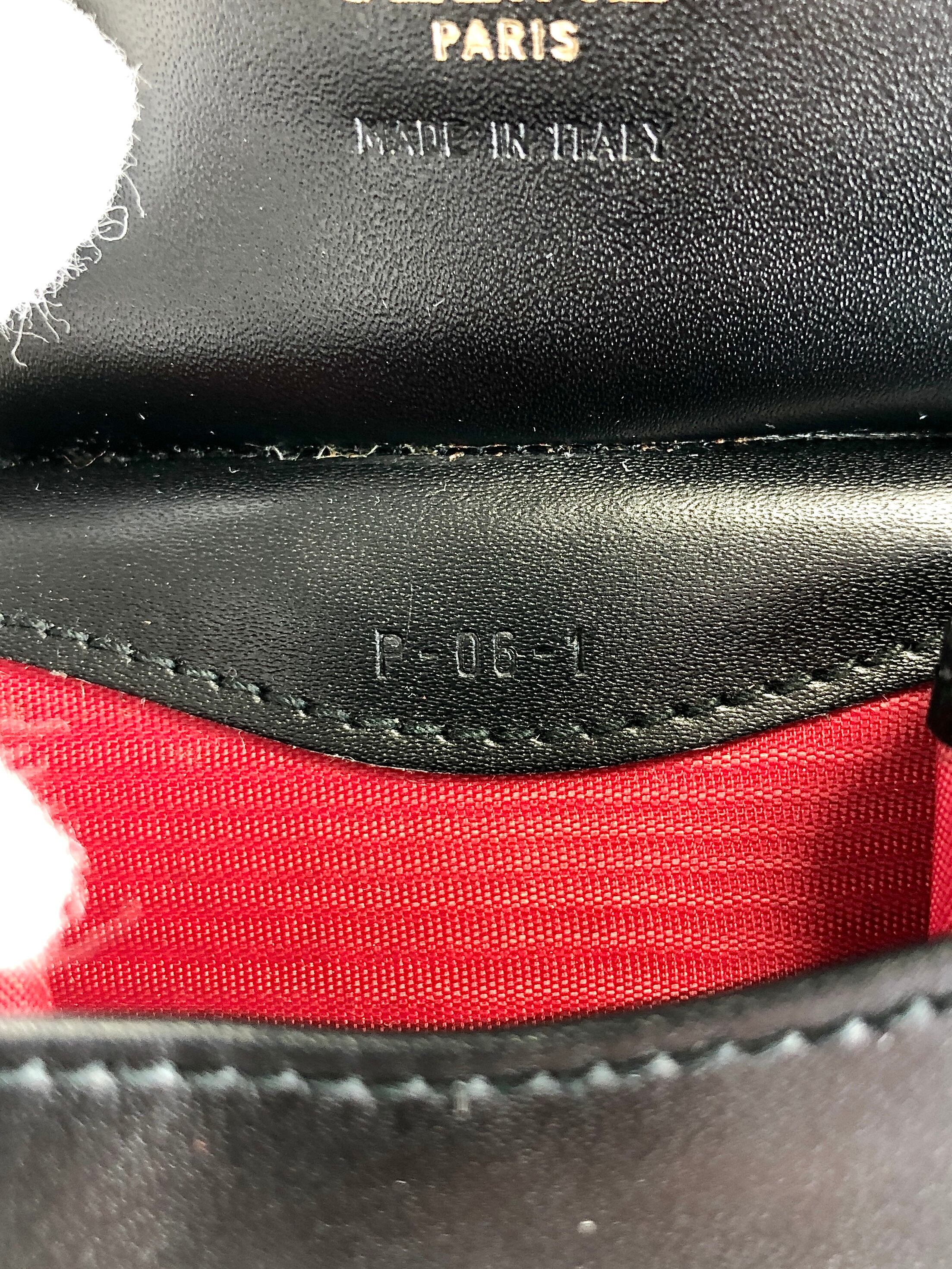 CELINE セリーヌ コインケース ブラック フロントバックル レザー