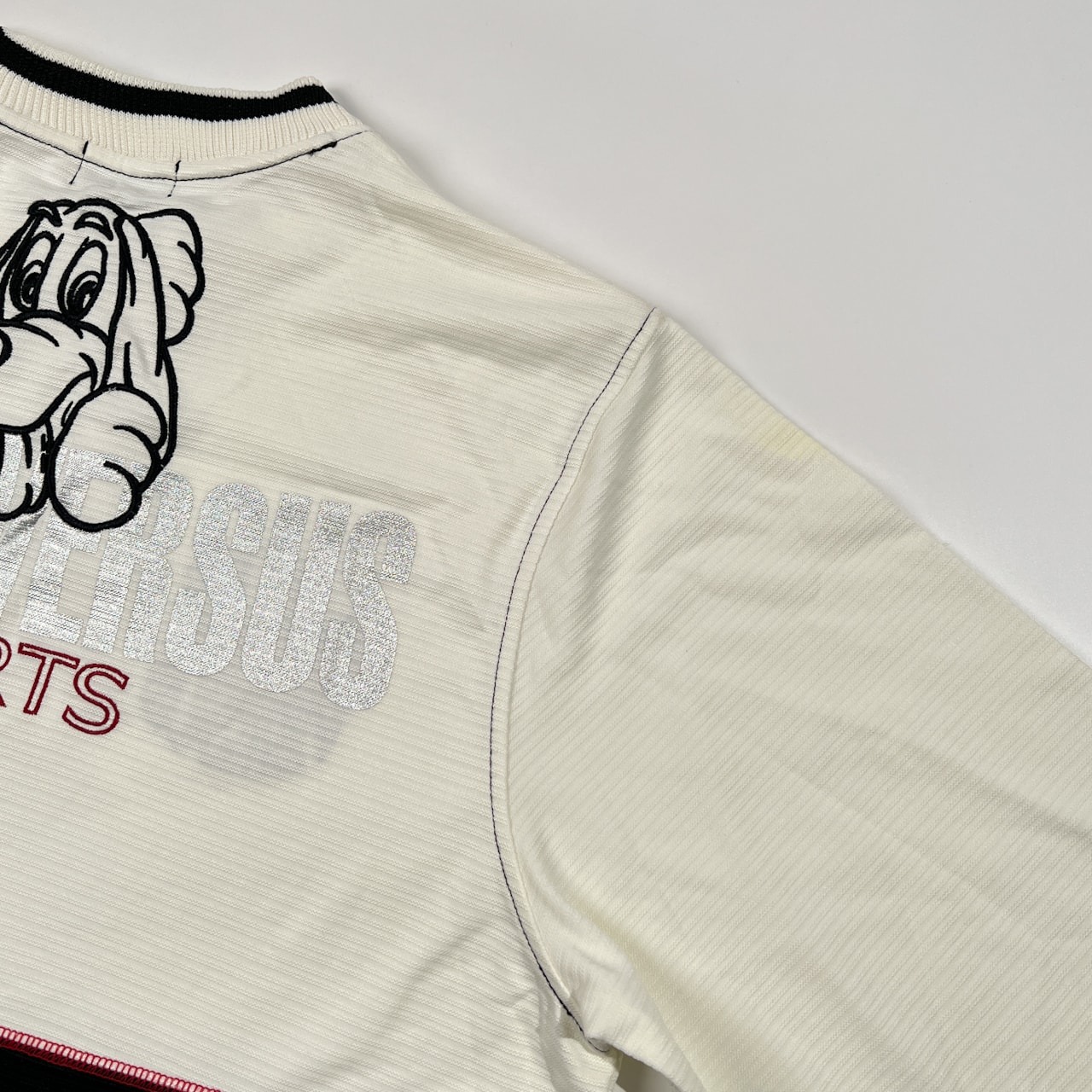 上下セット LOUIS VERSUS ルイバーサス キャラ セットアップ 半袖 トラック ジャージ & パンツ サイズ M /ホワイト×ブラック×レッド/メンズ