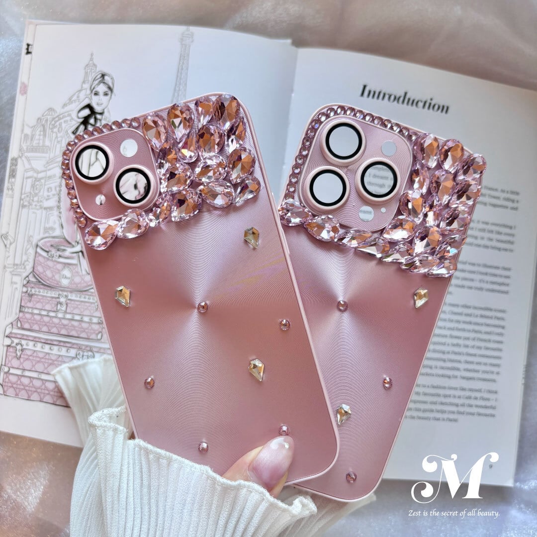 ナナンビジュー ピンク iPhoneケース ナナンビジューiPhoneケース iPhone Xs iPhone X