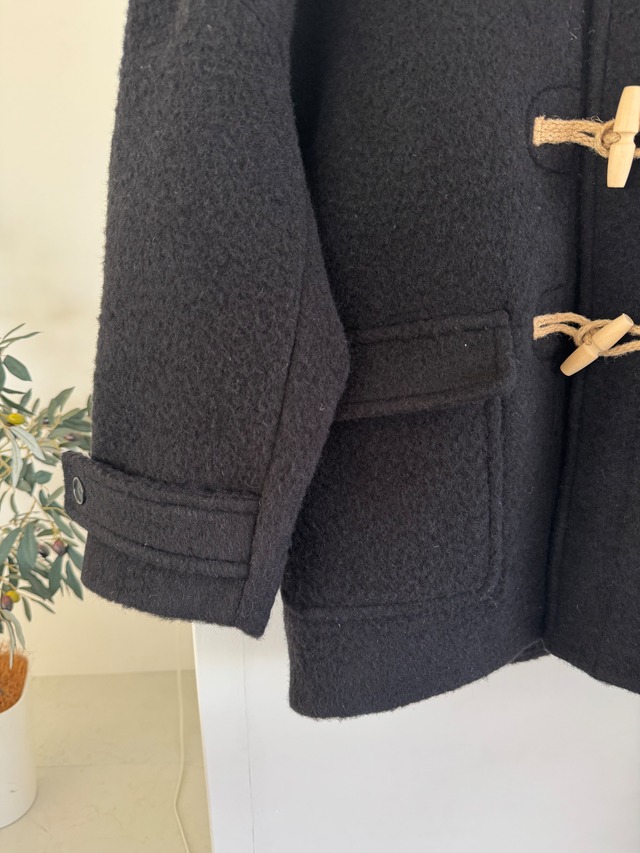 (即納) ounce / Baby alpaca hoodie duffle coat