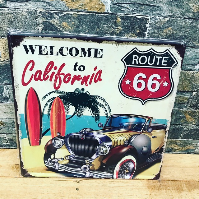 route66 カーデザイン プレート ルート66 
