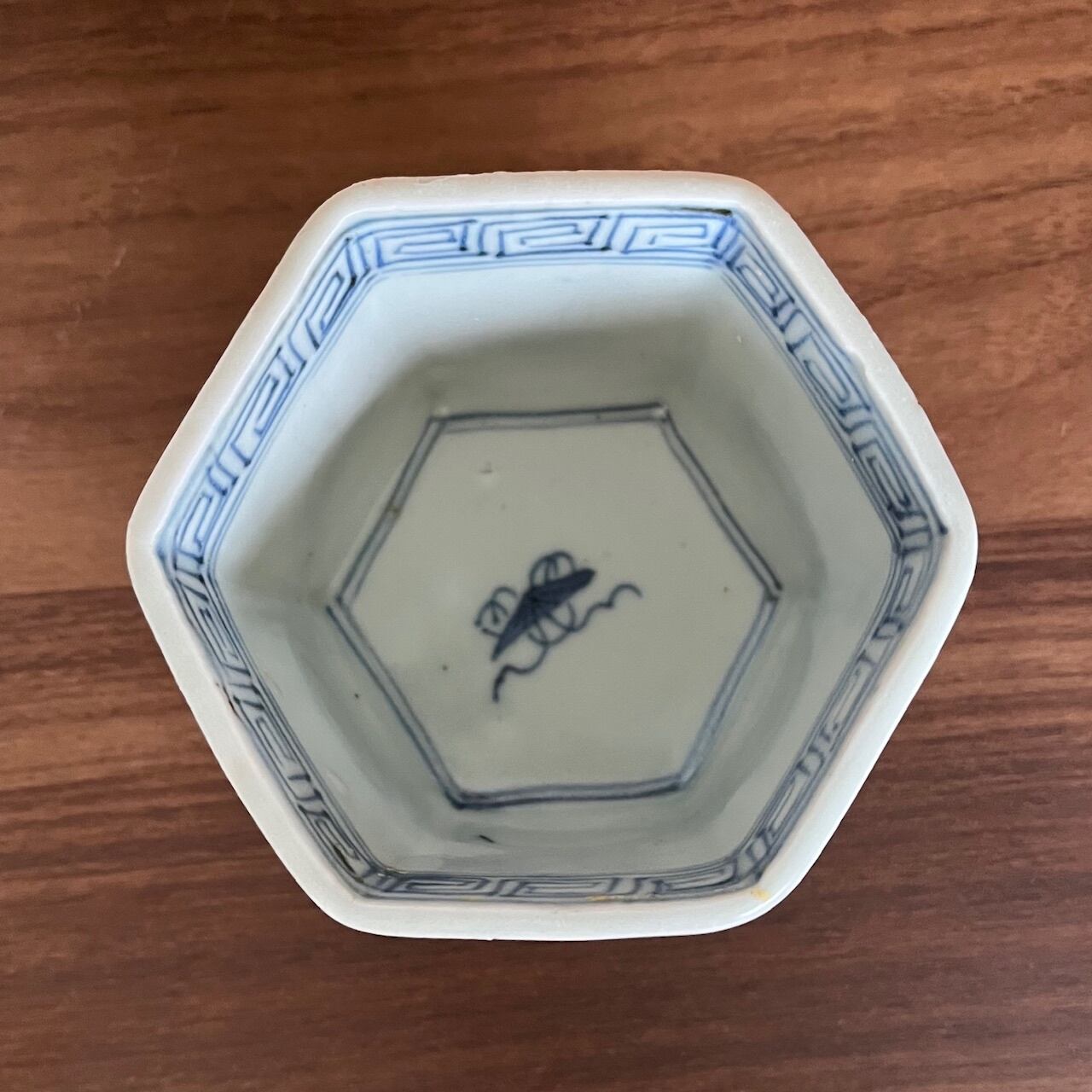 初期伊万里に近い時代 古伊万里染付六角向付（1客・バラ売り）no.A