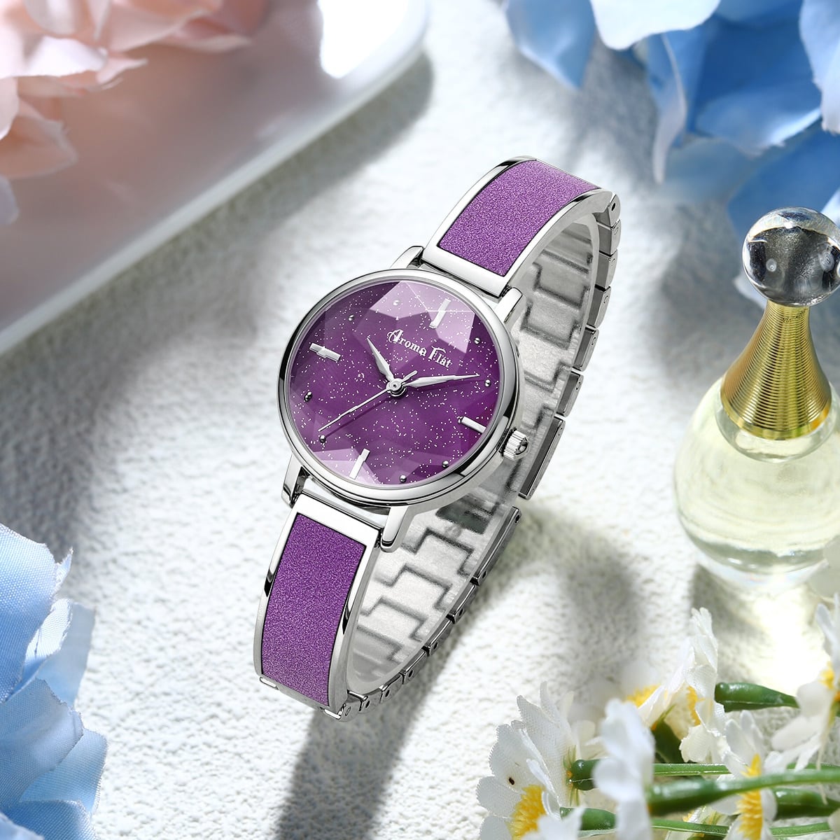 AromaFlat AF-Z1033 Scooping Star(Purple) 腕時計 レディース