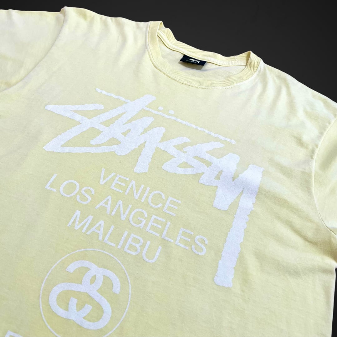 STUSSY】ワールドツアー Tシャツ MEXICO製 バックプリント ロゴ クルー ...