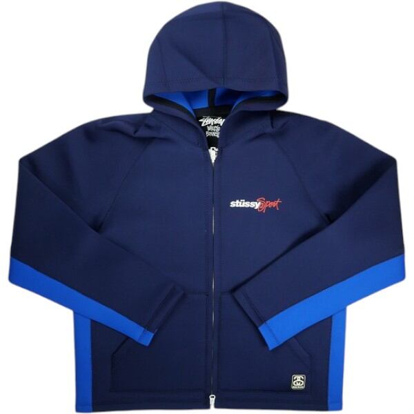 Stussy 90s 赤青タグ パーカー L ブルー Stussy 90s 赤青タグ パーカー L ブルー トップス