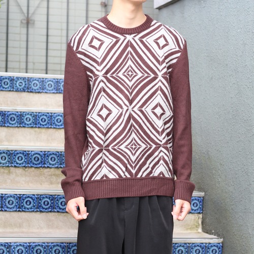 .HERMES CASHMERE100% KNIT MADE IN ITALY/エルメスカシミヤ100%ニット2000000069050