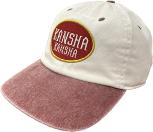 #感謝感謝 KANSHA KANSHA BLUNT LOGO CAP (ナチュラル✖️レッド)