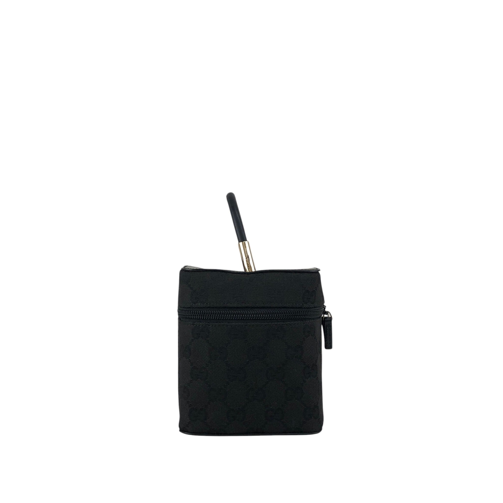 GUCCI GGキャンバス バニティバッグ ハンドバッグ ブラック GUCCI グッチ GGキャンバス ハンドバッグ ブラック キャンバス ミニ