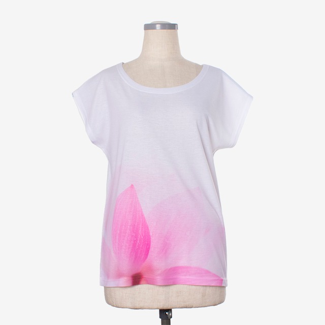 ヨガプリントTシャツ パドマ３　Yoga print T-shirt Padma3