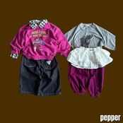 韓国子供服 / PEPPER / 26Autumn / 通園ジョガーパンツ / 秋服 *XS~XL *