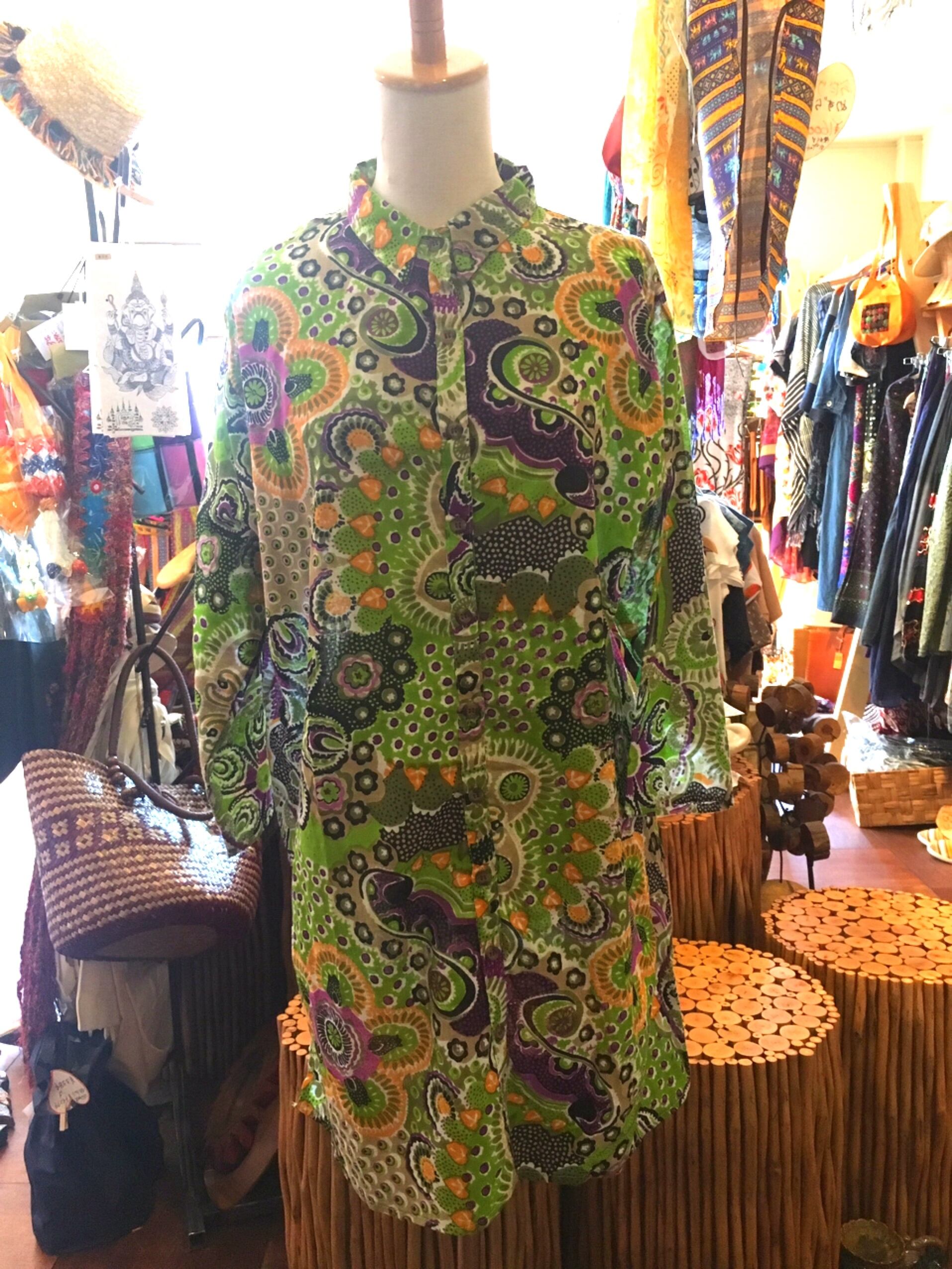 エスニック♥モン族 vintageベストトップス 降ら