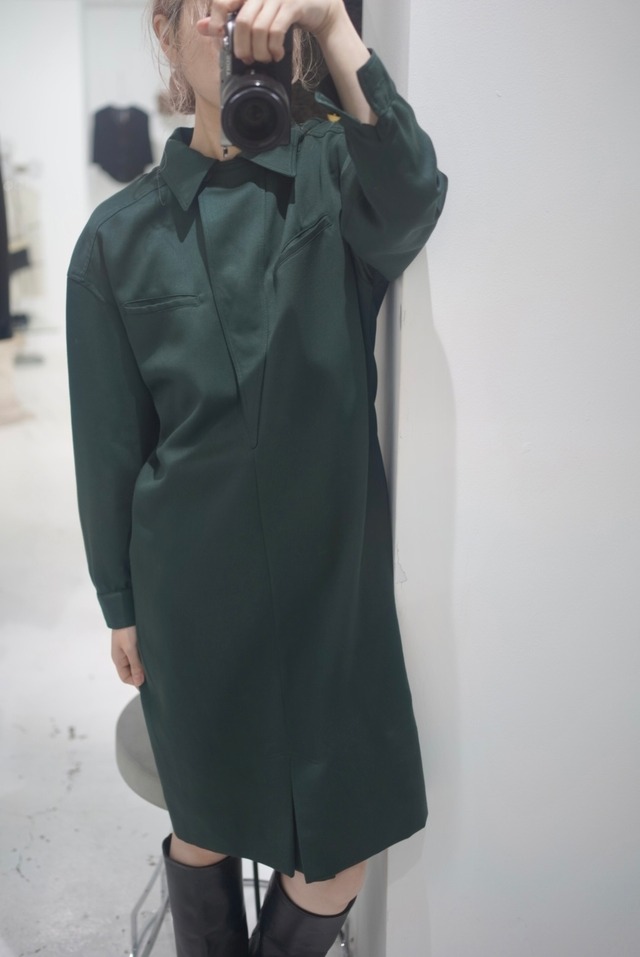 green shirt dress