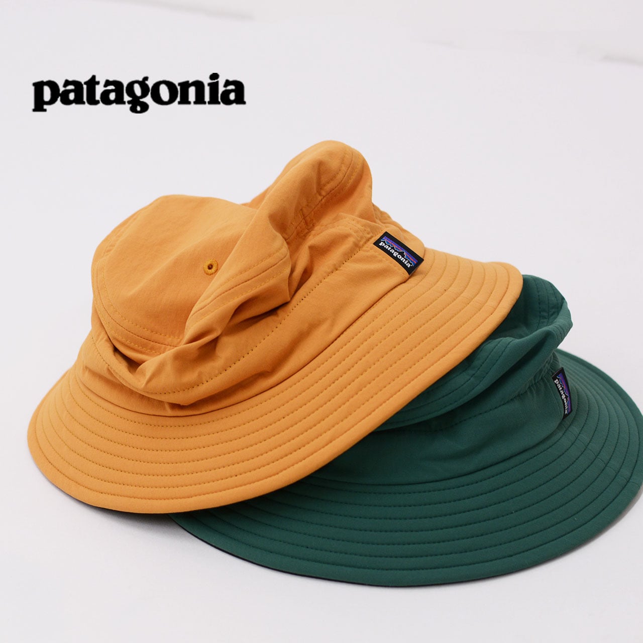 patagoniaパタゴニアサーフブリムサファリハットオーバルロゴ