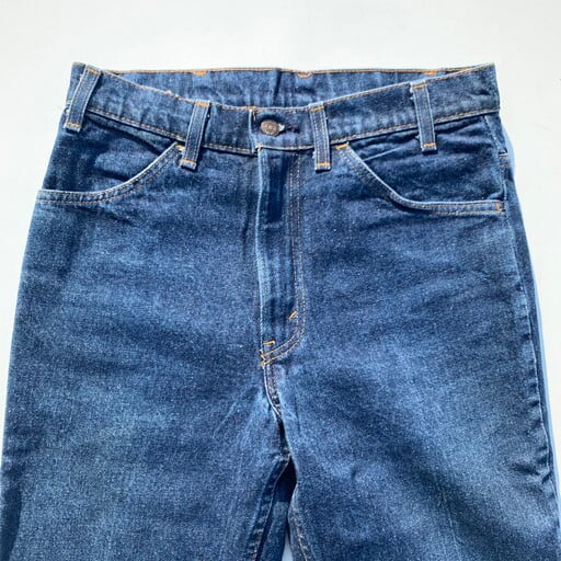 80's Levi's リーバイス 646-0217 ベルボトムデニム フレア 刻印532 82年 セミオートマチックジッパー オレンジタブ  スモールe 濃紺 ハチノス W30~W31 USA製 希少 ヴィンテージ BA-983 RM1352H | agito vintage powered  by