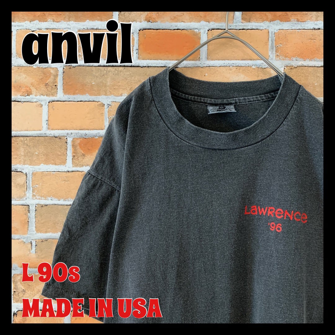 90s anvil アンビル Tシャツ バータグ オールド ヴィンテージ 希少