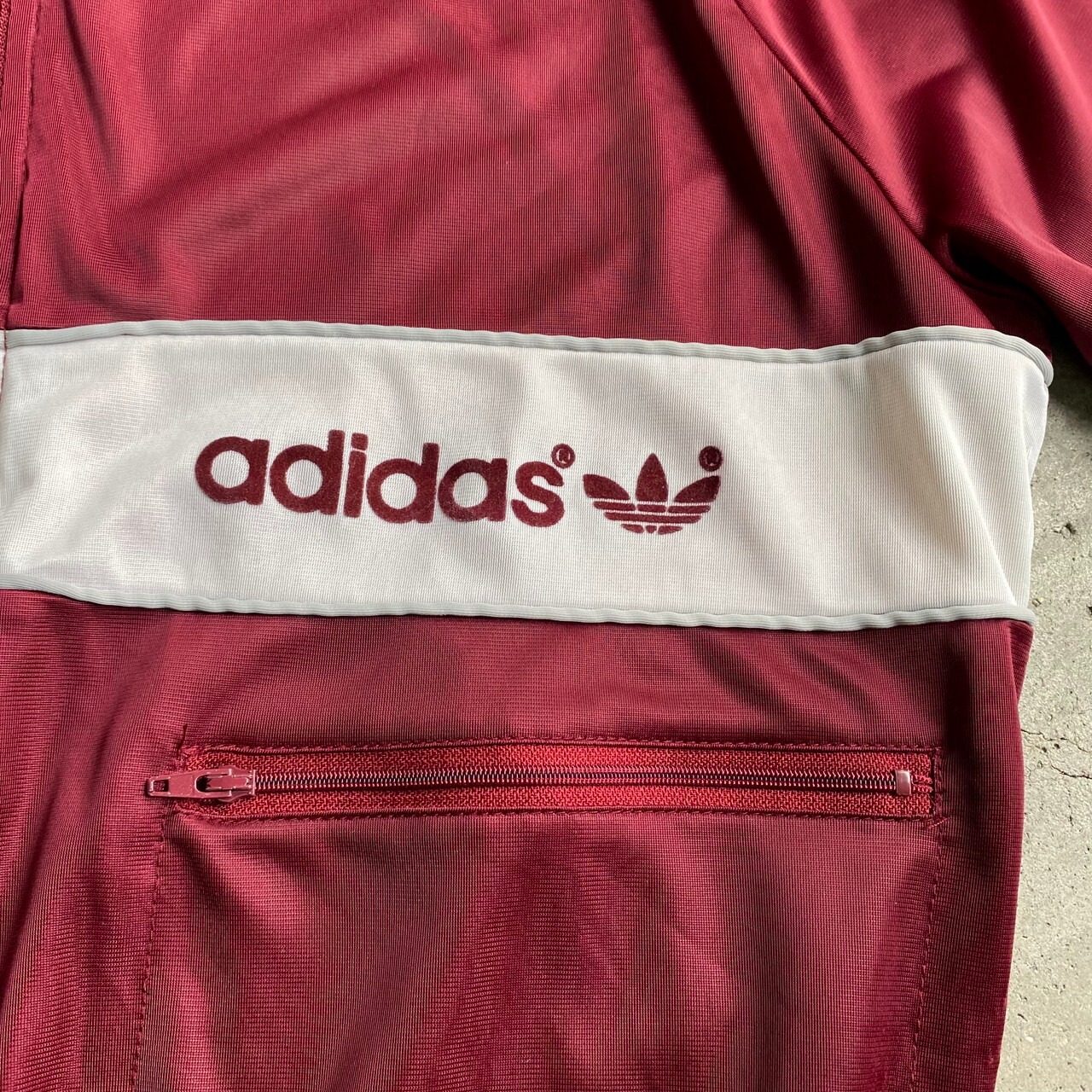 70〜80年代 USA製 adidas アディダス ATPタイプ 片ポケ トレフォイル 