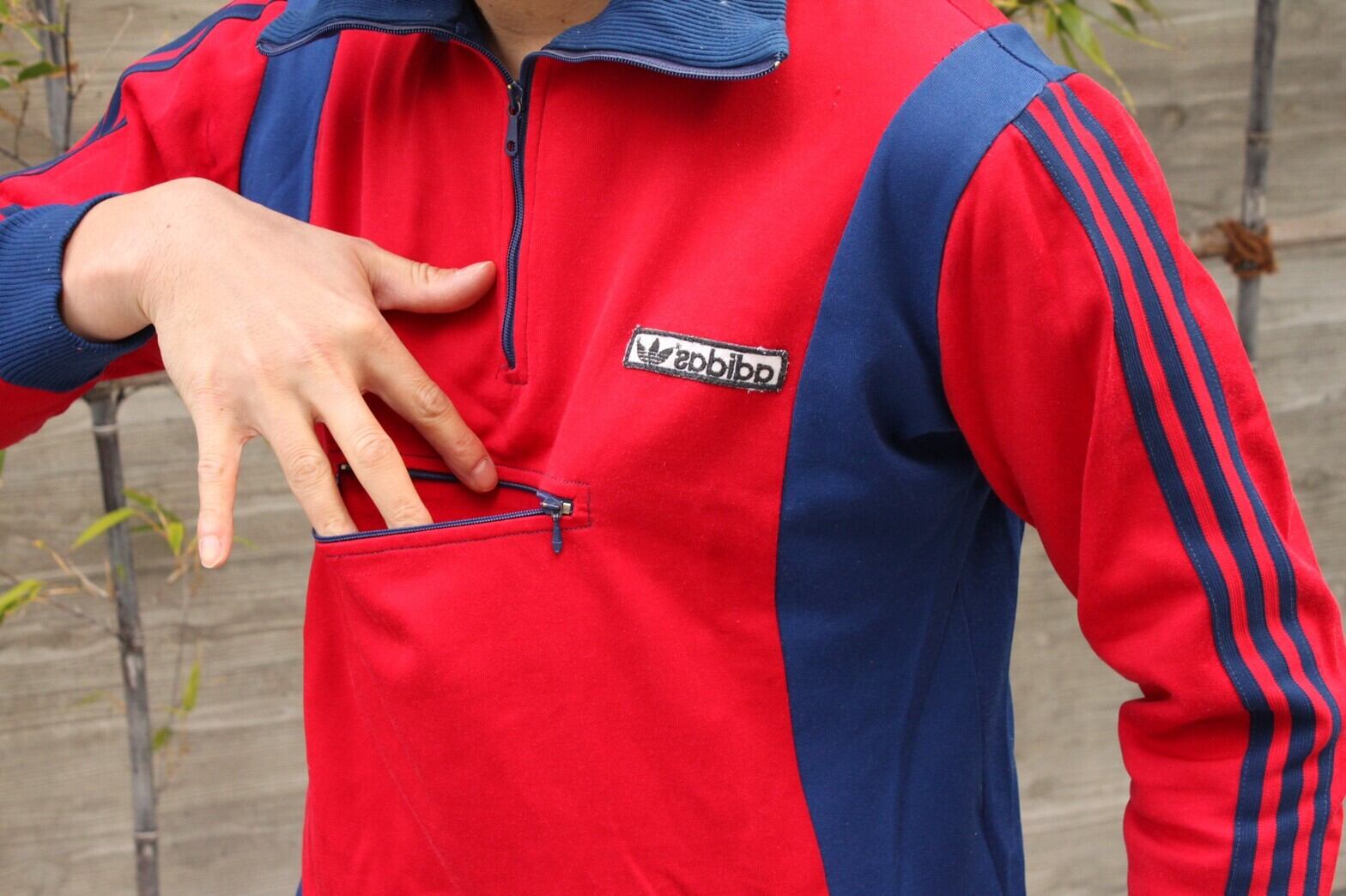 み*み様 80s adidas トラックジャケット ハーフジップ ユーゴスラビア 80s 前期 adidas Half-zip Track Jacket Yugoslavia製 | VOLAR