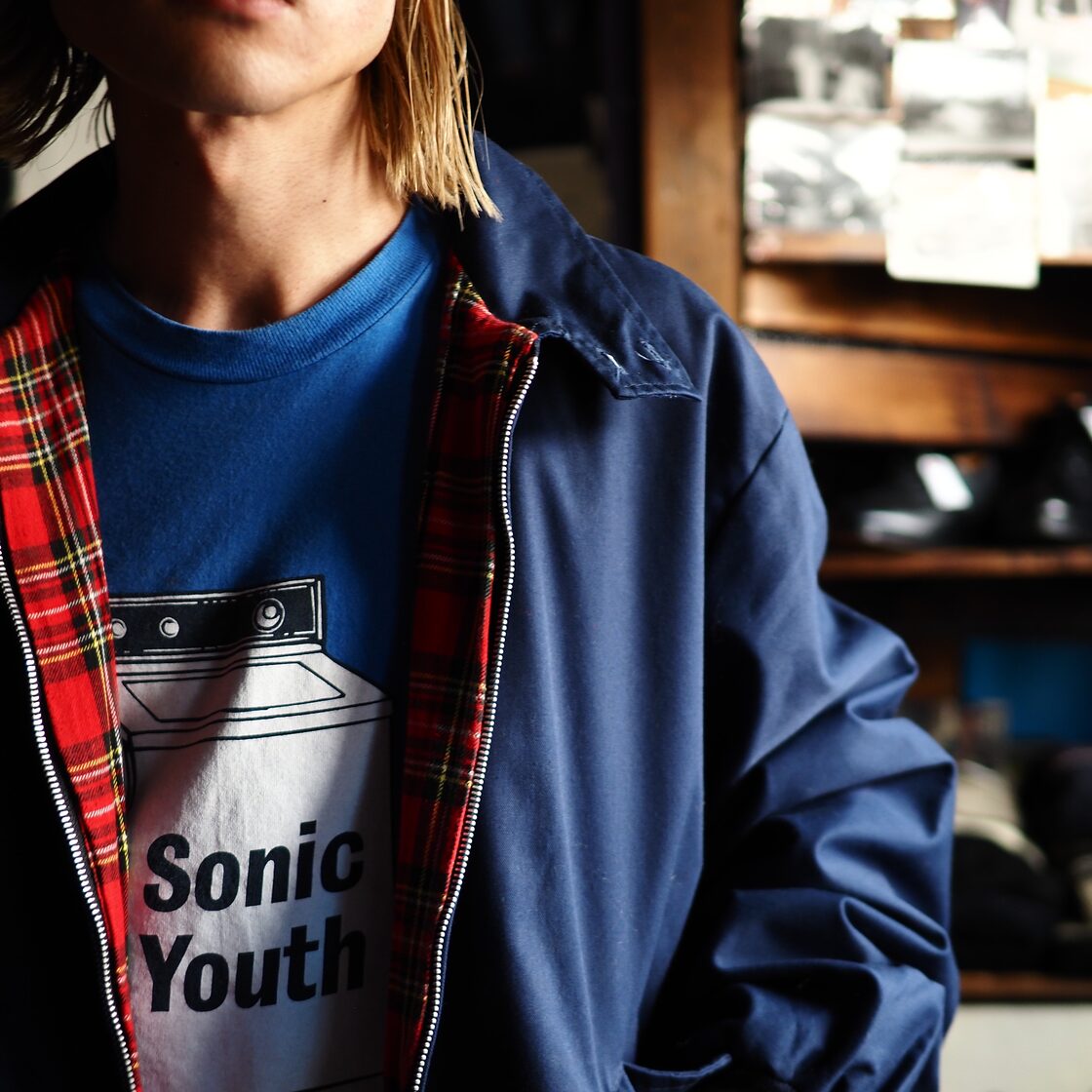 USA古着 70s～ Vintage スカーフカスタム ヌバックレザーコート 黒 