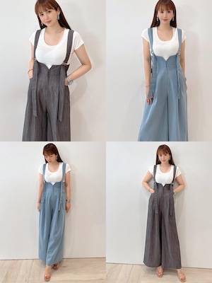 スタイルアップ ハイウエストサロペット ¥7,200+tax