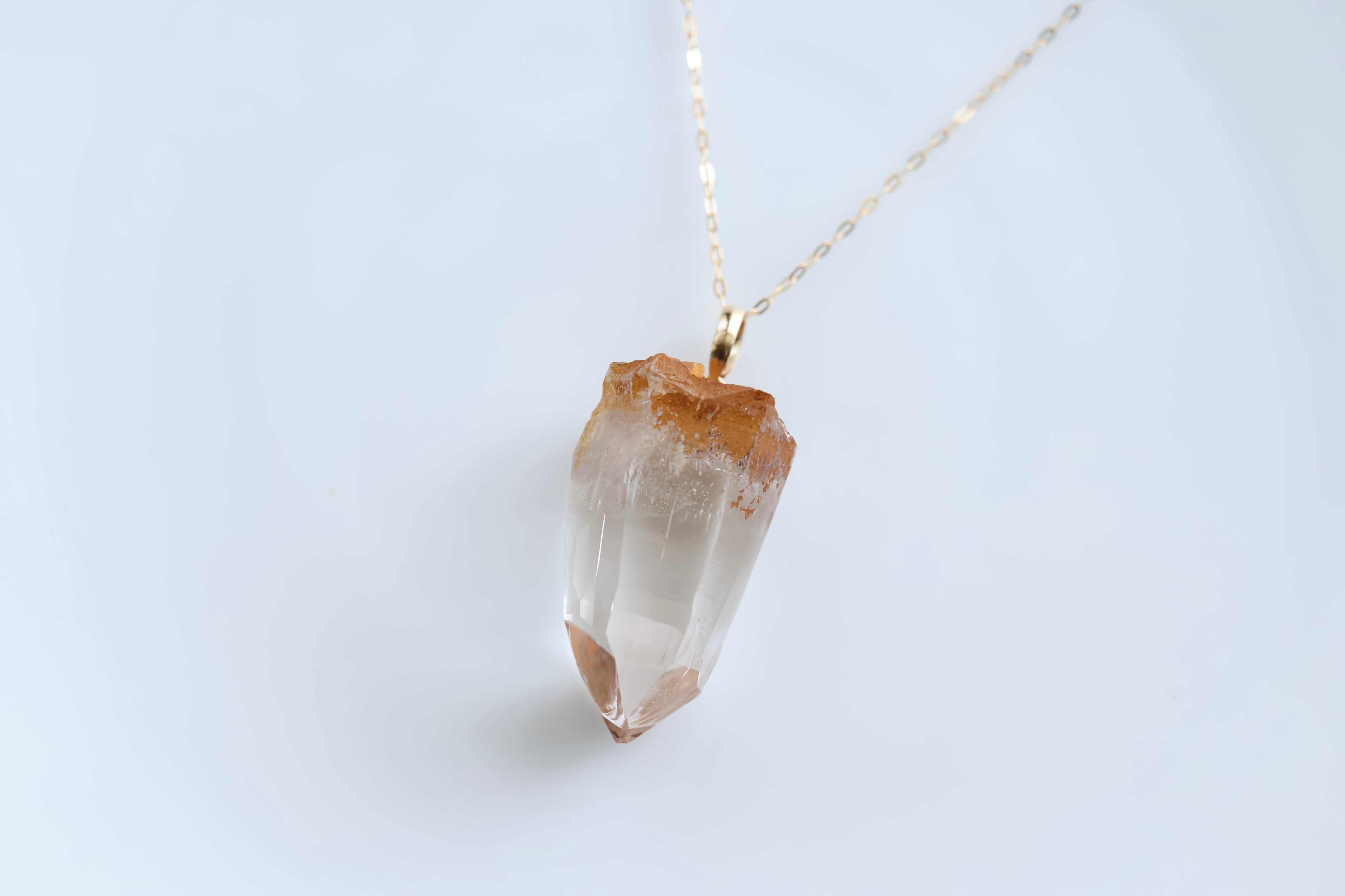 ヒマラヤ水晶ネックレス K18 ガネーシュヒマール産 | 石垣島の夜光貝