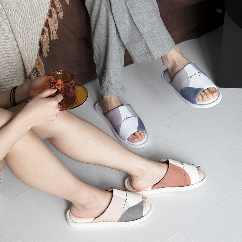 【お取り寄せ】抽象デザインスリッパ 北欧