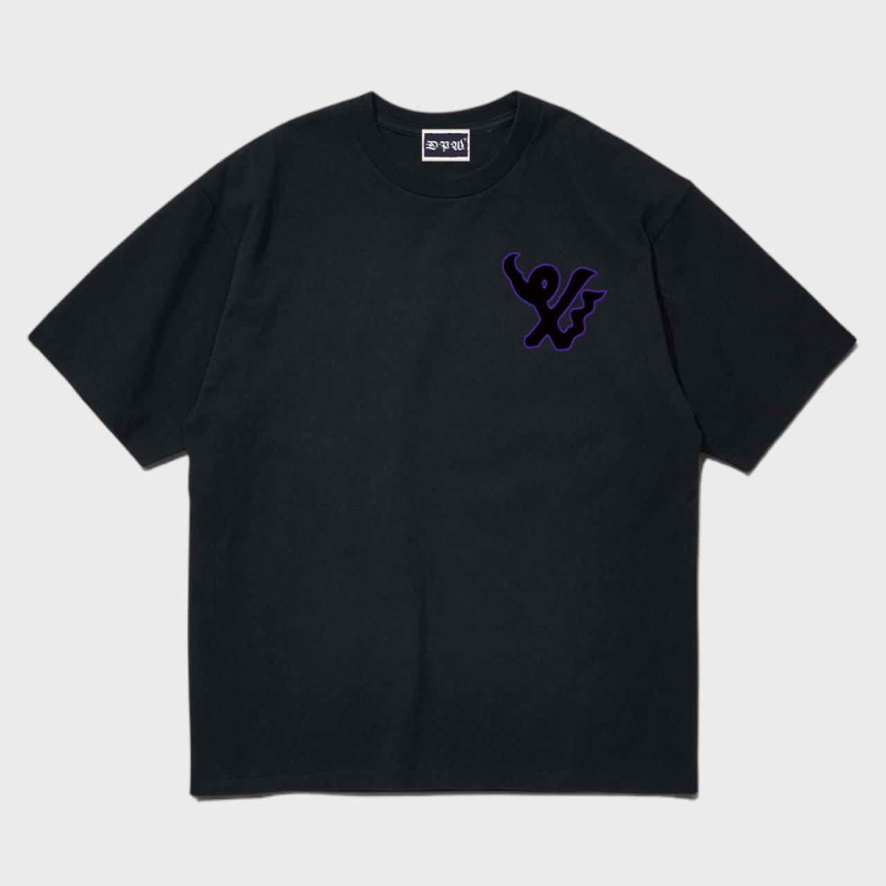 DPW MU LOGO Purple　 S/S Tee / BLACK　日本製