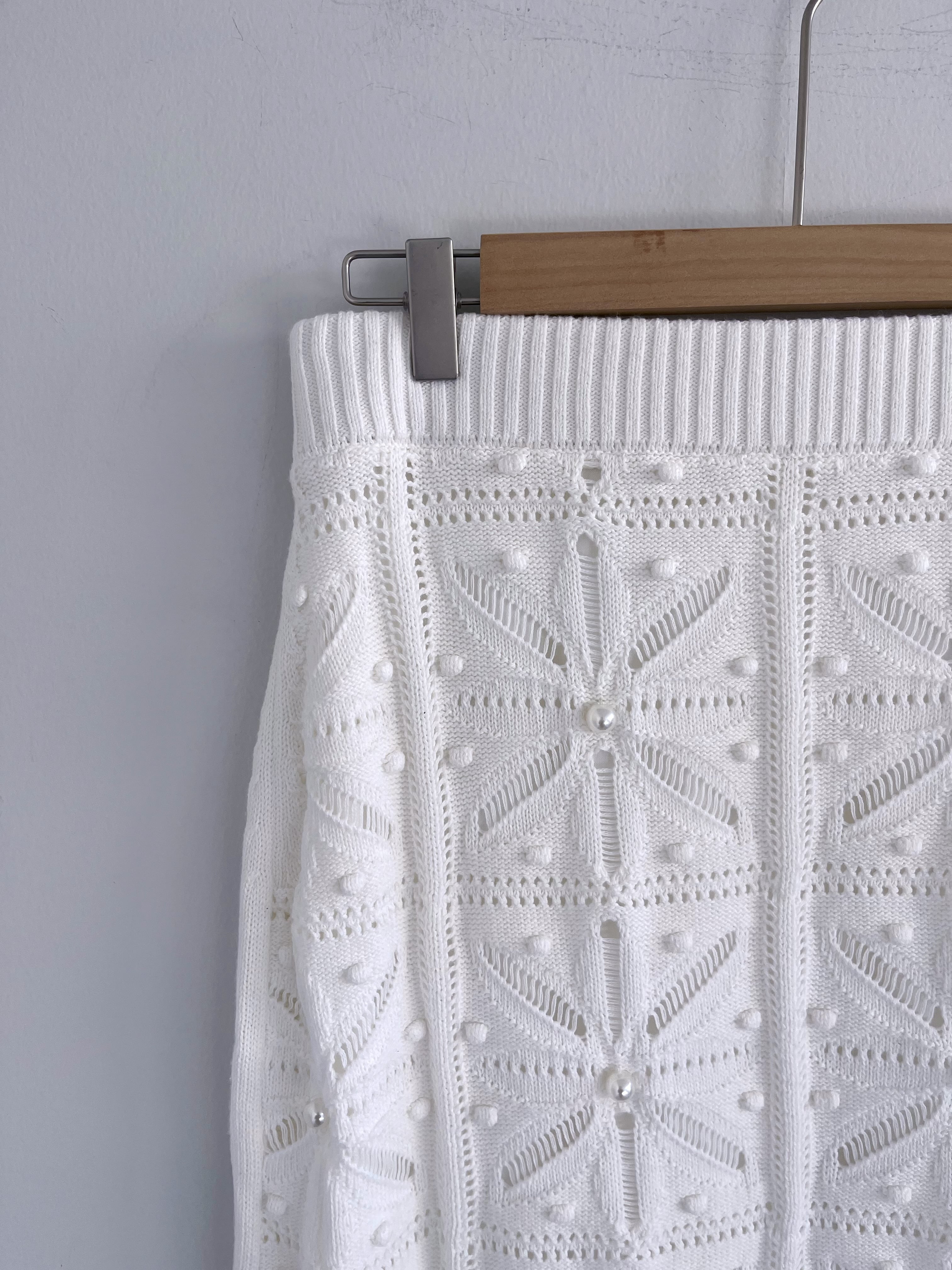 MUVEIL パールニットスカート | KOKO