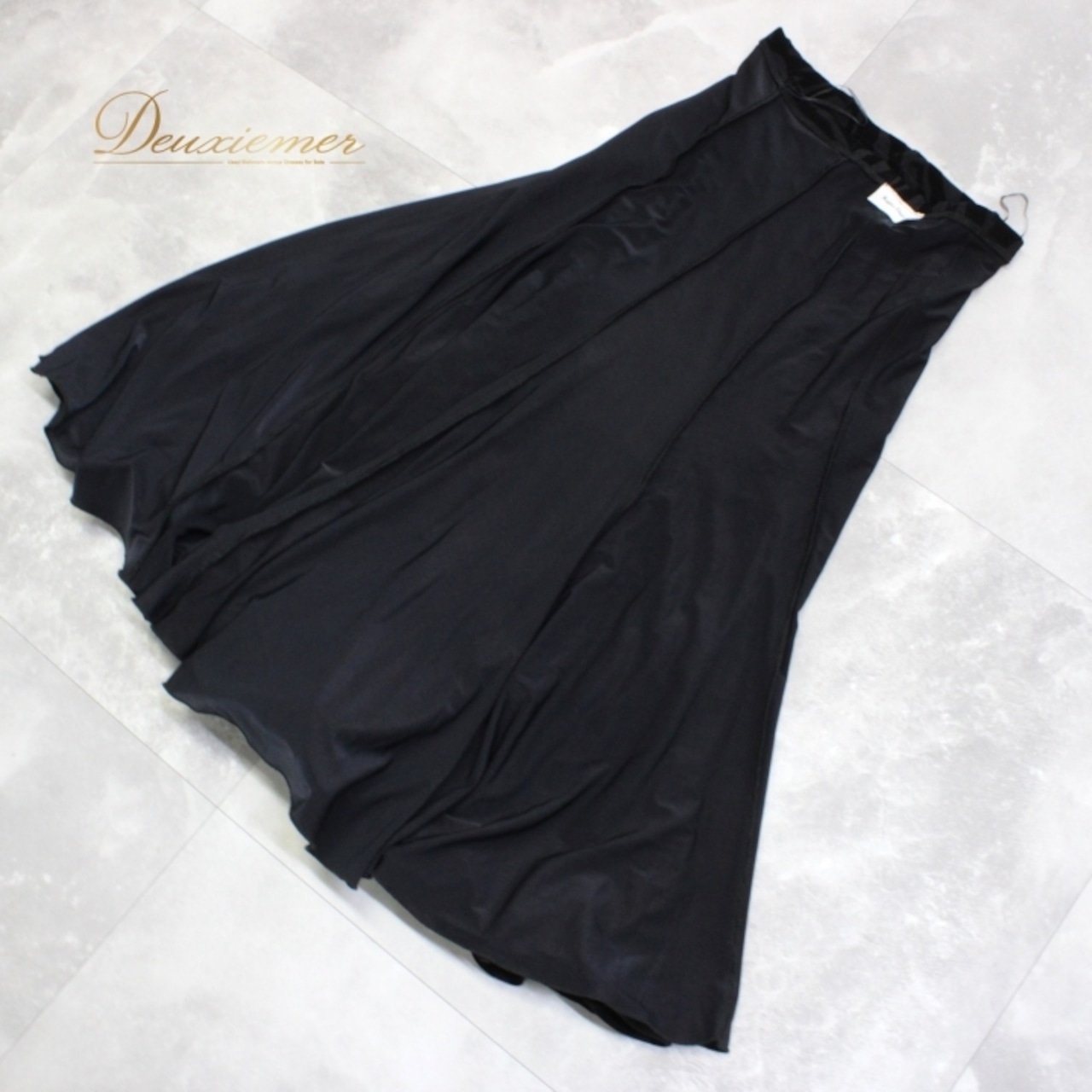 社交ダンス 衣装 スタンダード スカート レッスンウェア レディース Kanae Dance ブラック系 フォーマル 黒 透け感 練習着 上品 社交ダンス用スカート フレアスカート 練習用 上下長さ84cm ウエストのゴム 伸縮性 本格的 ホームパーティー 綺麗 おしゃれ 優雅 シンプル スタイリッシュ 洗練されたデザイン カジュアル クラシック