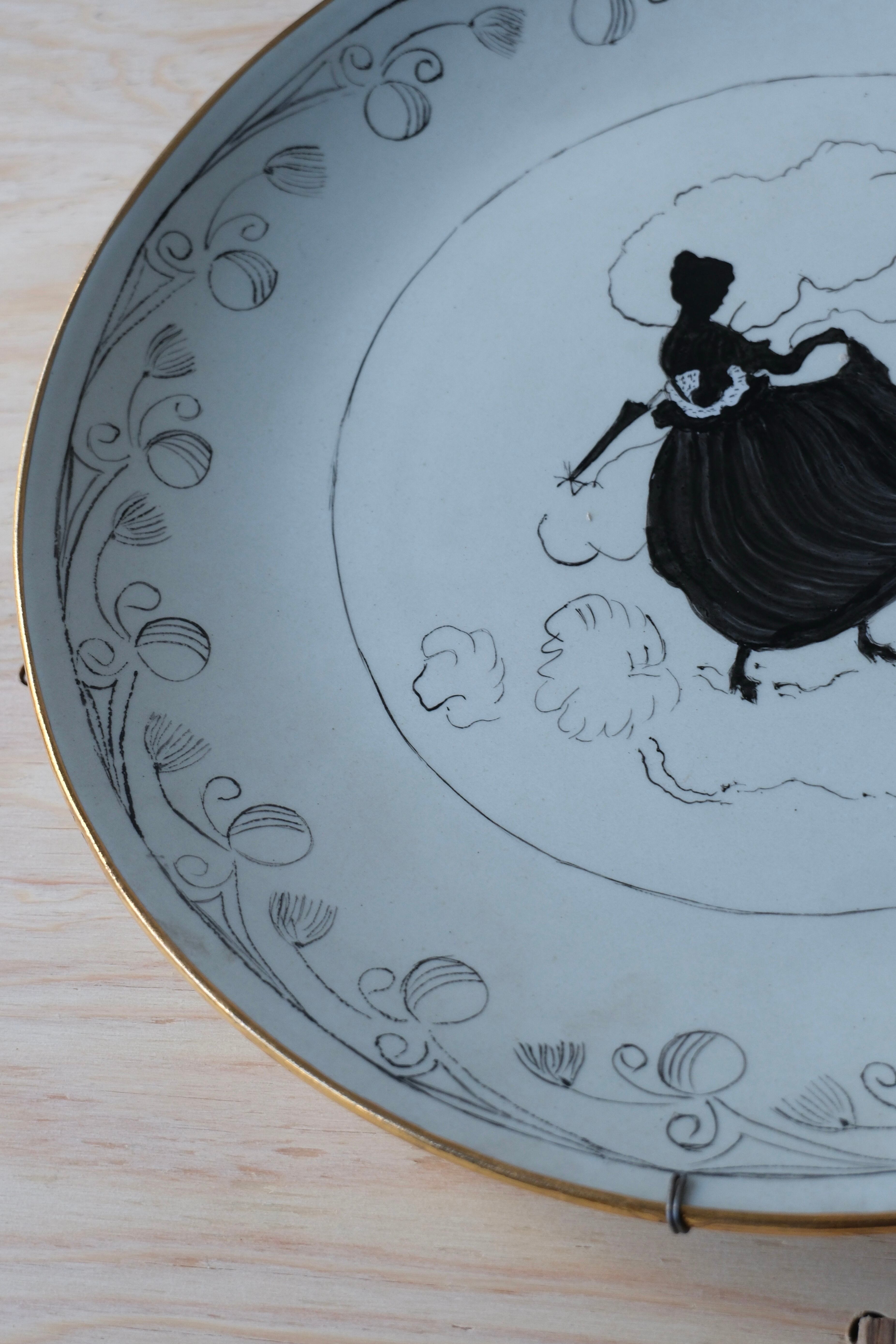 Beautiful hand-painted plate | QUARTER PAST FIVE