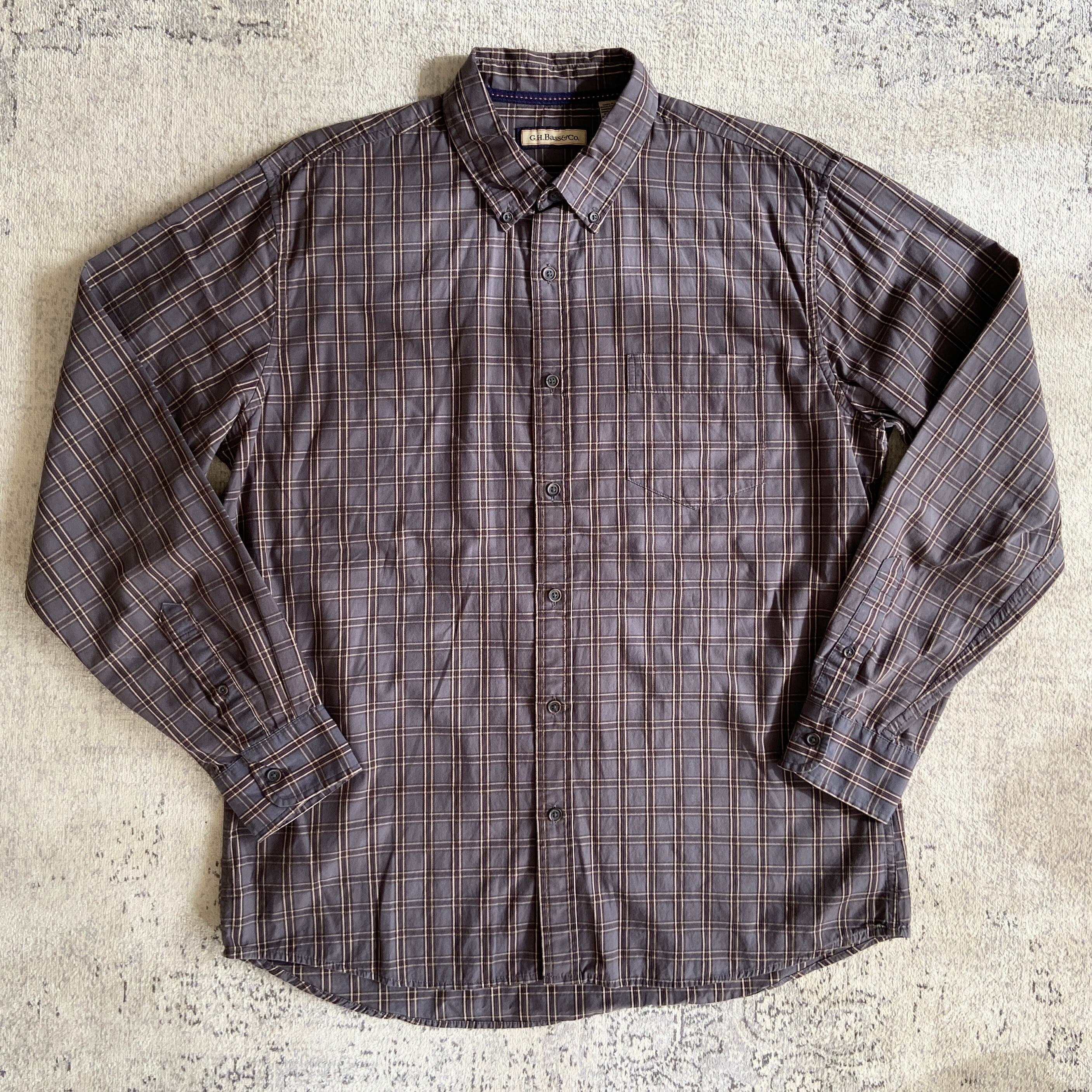 G.H.Bass & Co L/S Check Shirt L F772
