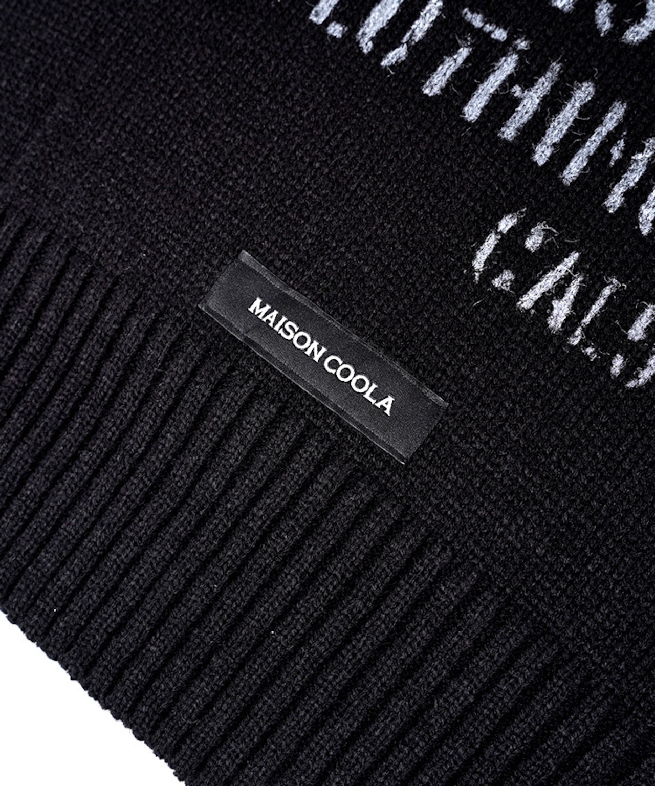 バックペイントオーバーサイズニットベスト (BLACK) CQ-47035