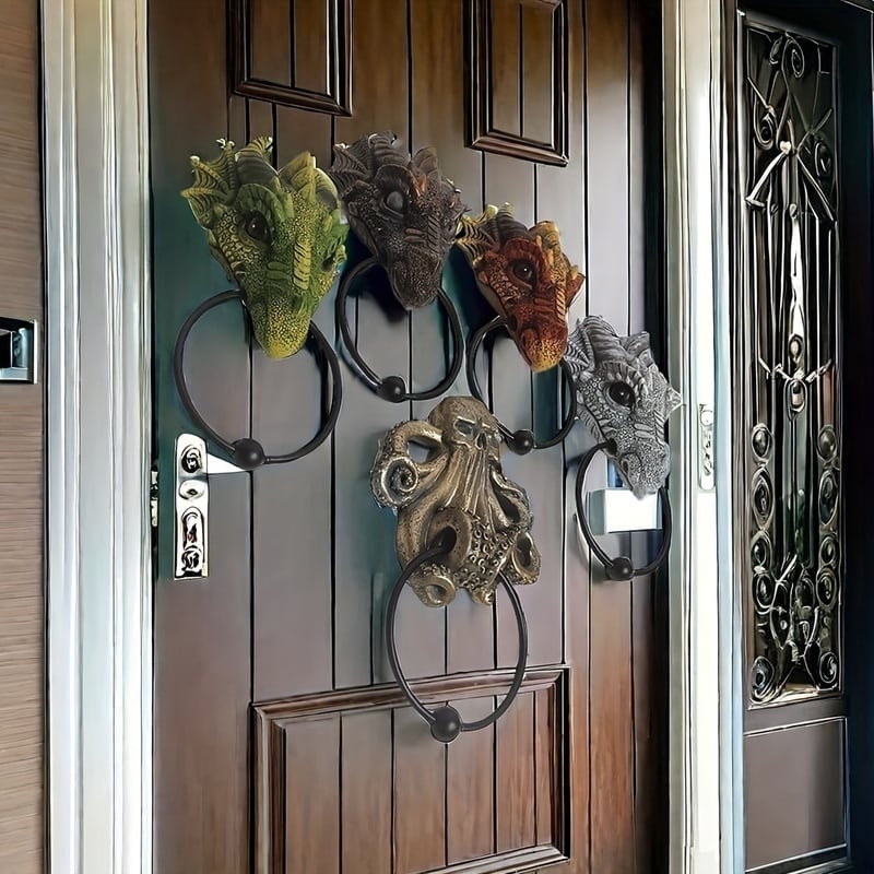 ドアノッカー エレガント ドラゴン オクトパス ユニーク ファンタジー