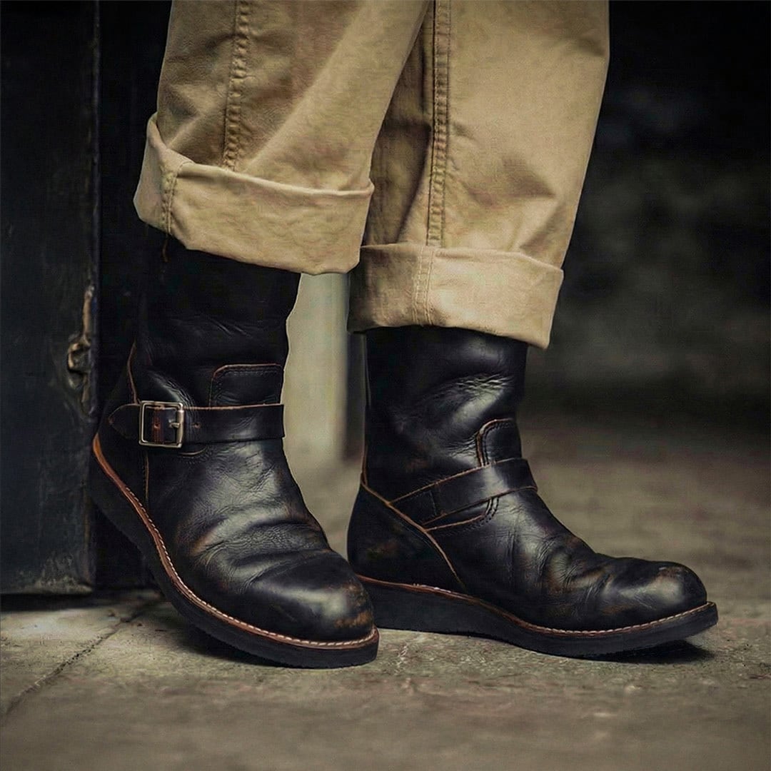 TS-007 / ENGINEER BOOTS / BLACK/BLACK | 瀧口商店