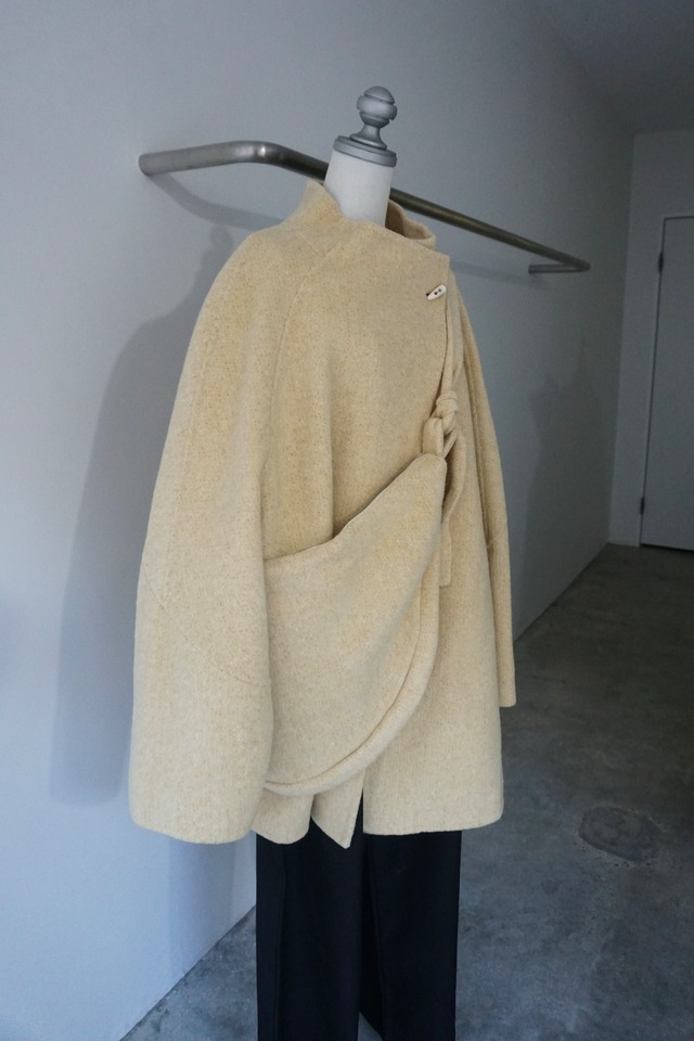 STAND TOGGLE WOOL COAT + SET BAG (BEIGE) 2511-96-550