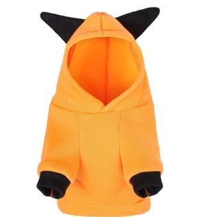 ドッグウェア　ハロウィン　仮装　フード付きパンプキン　犬服