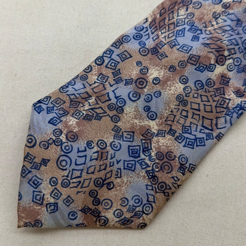 vintage japan tie ネクタイ necktie マーブルカラー n-309