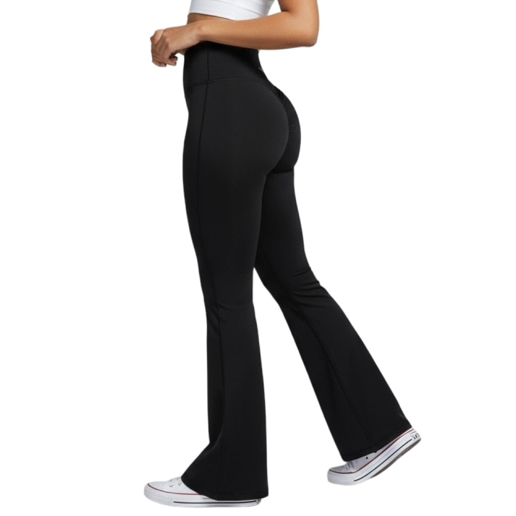 美尻フレアパンツ ブラック | Be yourself